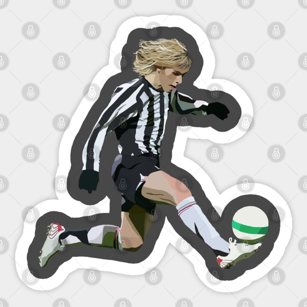 Pavel Nedved Sticker by Webbed Toe Design's